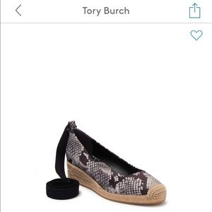 Tory Burch，NEW！Ankle Wrap Wedge